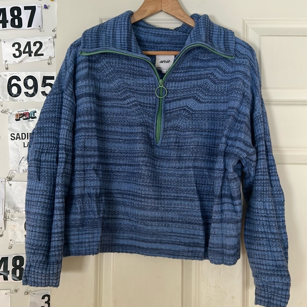 Aerie Quarter Zip Sweater